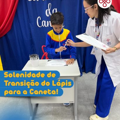 Solenidade de Transição do Lápis para a Caneta – Alfa CEM Bilíngue